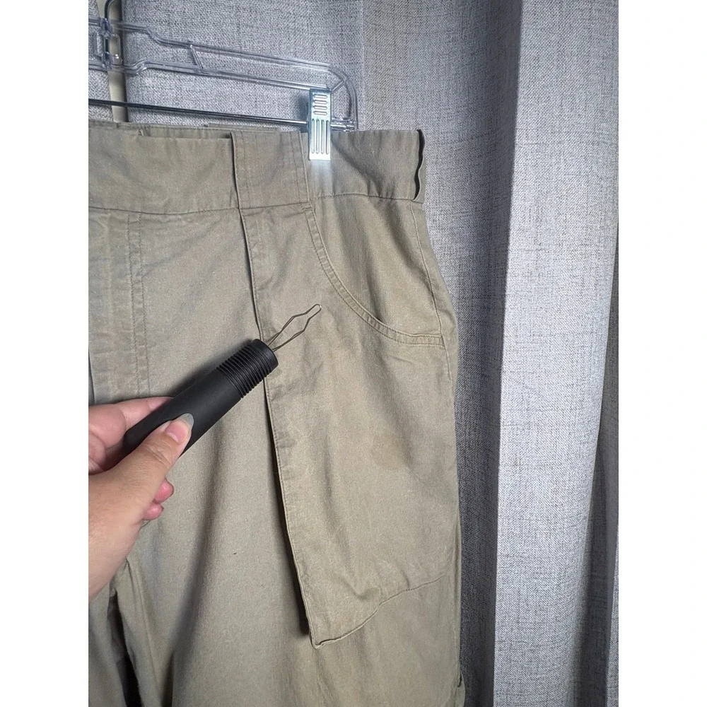 Banana Republic Mens Tan Zip Off Convertible Safari Cargo Pants 38x30 Vintage